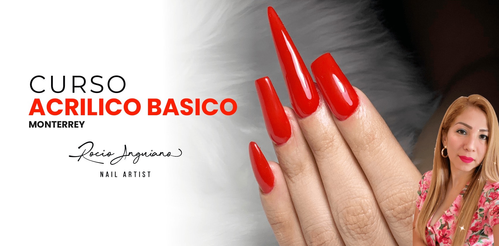 Curso básico Aplicación de uñas acrílico en Monterrey